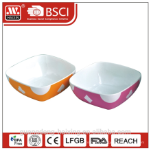 square shape plastic bowl